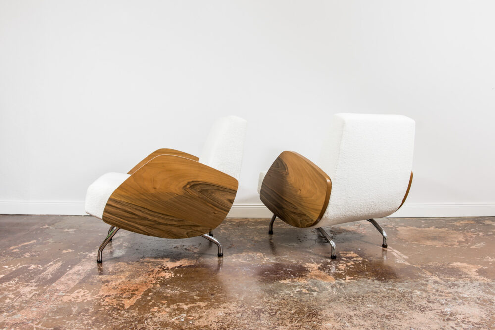 Pair of 360 armchairs by Janusz Różański, Poland, 1960’s