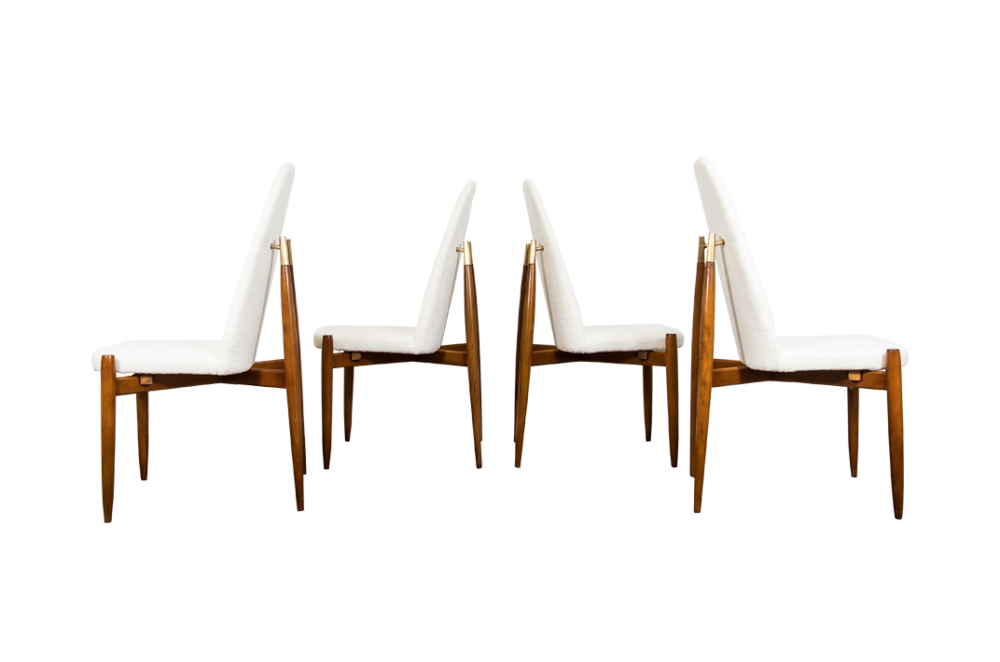 Set of 4 chairs by Miroslav Navrátil, Czechoslovakia, 1950's