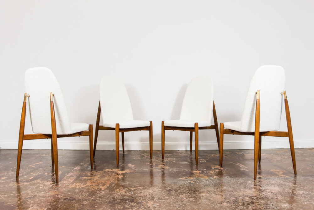 Set of 4 chairs by Miroslav Navrátil, Czechoslovakia, 1950's