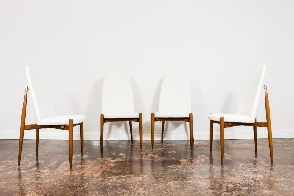 Set of 4 chairs by Miroslav Navrátil, Czechoslovakia, 1950's