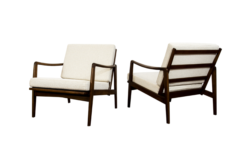 Pair of mid-century armchairs, Yugoslavia, 1960's