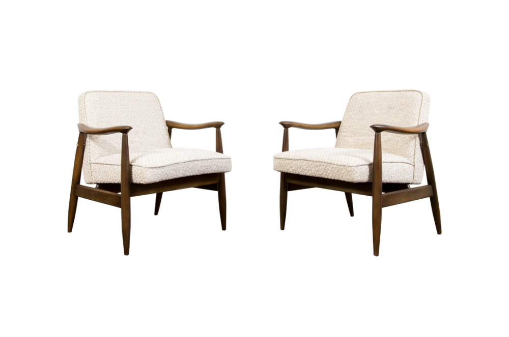 Pair of GFM-87 armchairs by Juliusz Kędziorek, GFM, Poland, 1960’s