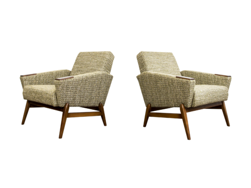 Pair of mid-century armchairs, Scandinavia, 1960's