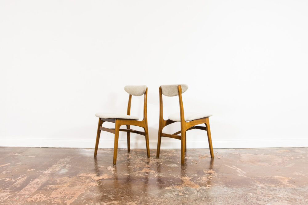 Set of 8 dining chairs, Type 200-190 By R. T. Hałas, Poland, 1960’s