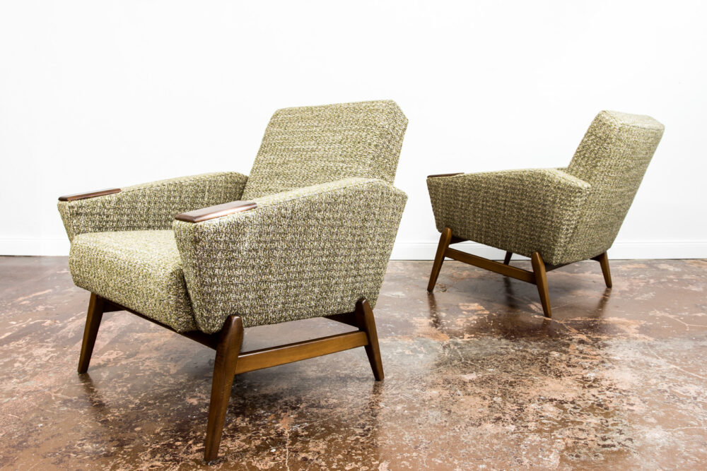 Pair of mid-century armchairs, Scandinavia, 1960's