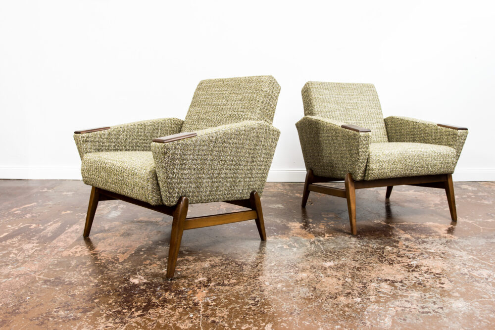 Pair of mid-century armchairs, Scandinavia, 1960's