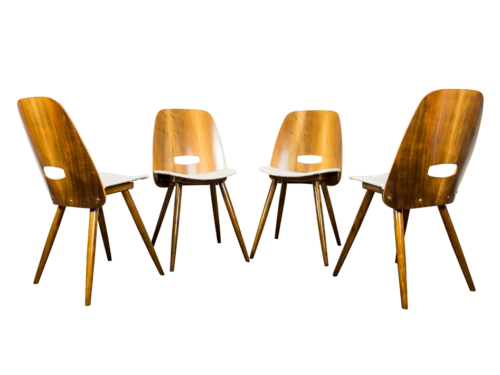 Set of 4 chairs, by František Jirák, Tatra Nábytok, Czechoslovakia, 1960's