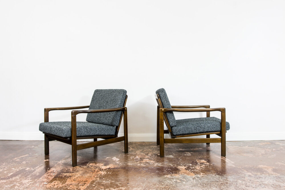 Pair of armchairs B-7522 by Zenon Bączyk, Poland, 1960’s