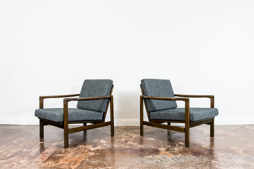 Pair of armchairs B-7522 by Zenon Bączyk, Poland, 1960’s