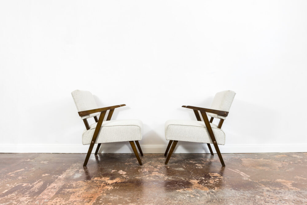 Pair of Mid Century Armchairs, Poland, 1950's