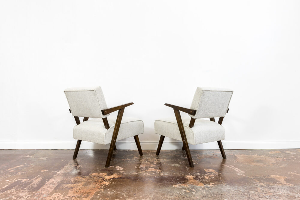 Pair of Mid Century Armchairs, Poland, 1950's