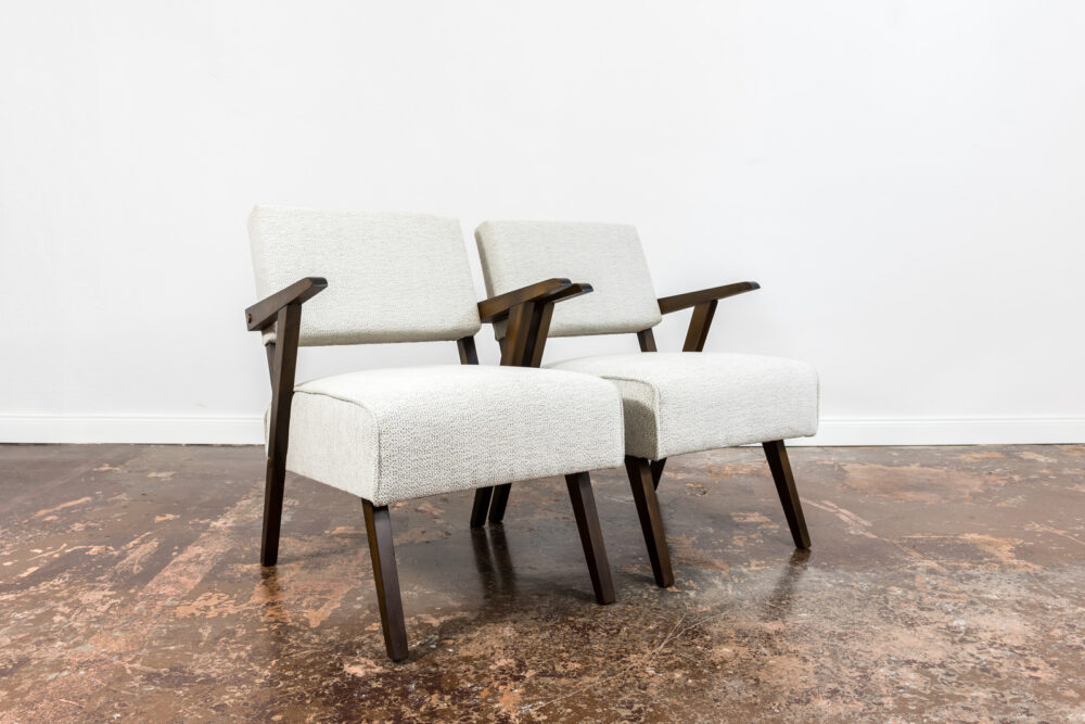 Pair of Mid Century Armchairs, Poland, 1950's