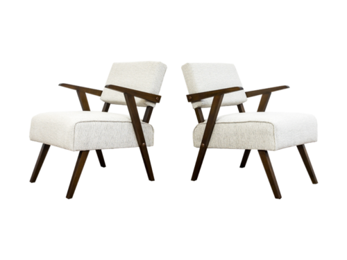 Pair of Mid Century Armchairs, Poland, 1950's