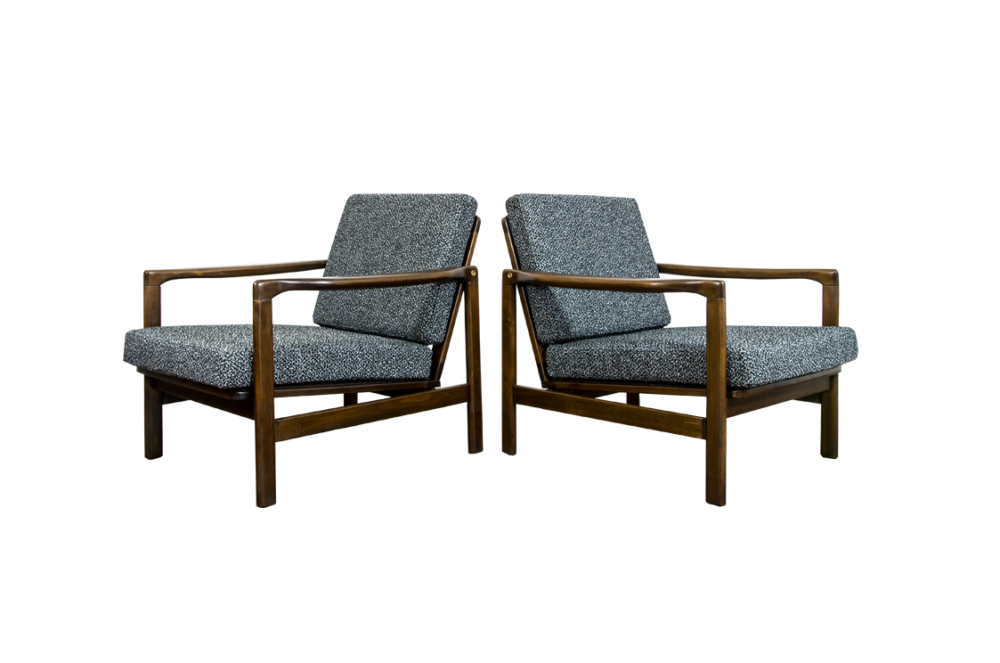 Pair of armchairs B-7522 by Zenon Bączyk, Poland, 1960’s