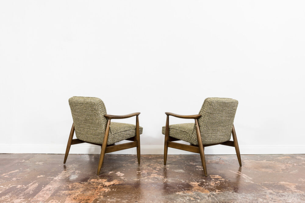 Pair of GFM-87 Armchairs by Juliusz Kędziorek, GFM, Poland, 1960’s