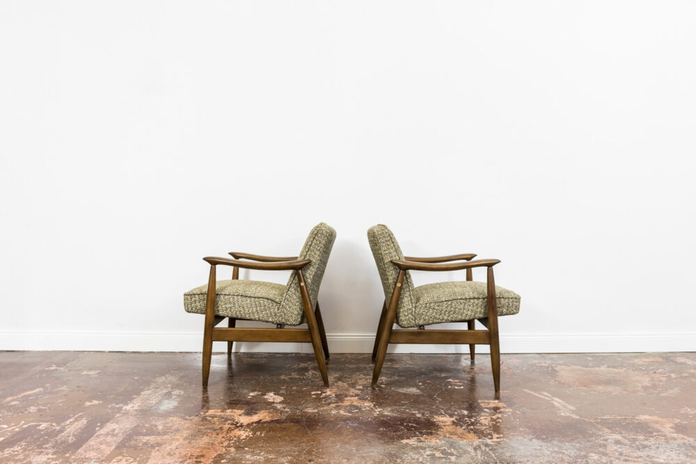 Pair of GFM-87 Armchairs by Juliusz Kędziorek, GFM, Poland, 1960’s