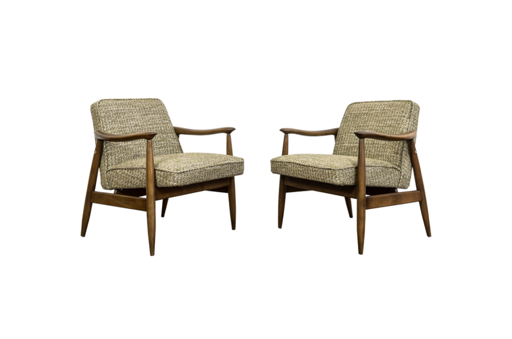 Pair of GFM-87 Armchairs by Juliusz Kędziorek, GFM, Poland, 1960’s