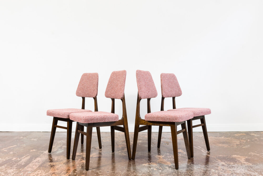 Set of 4 vintage chairs, Poland, 1960's