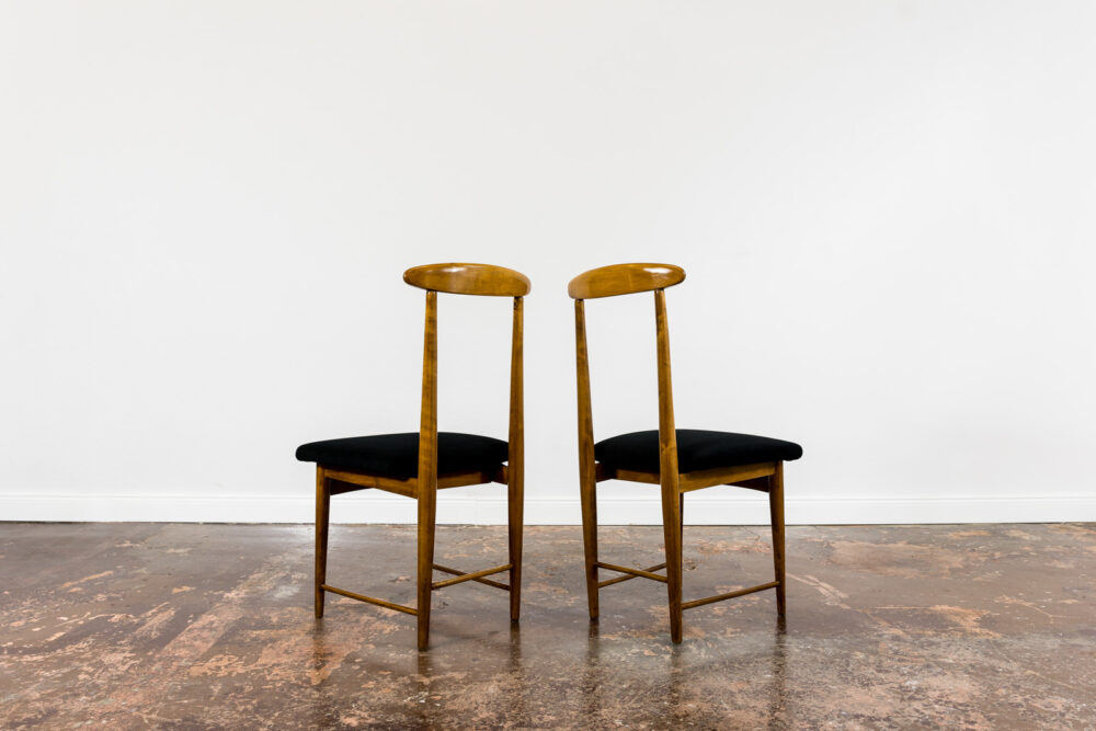 Set of 6 dining chairs by Bernard Malendowicz, Poland, 1960's