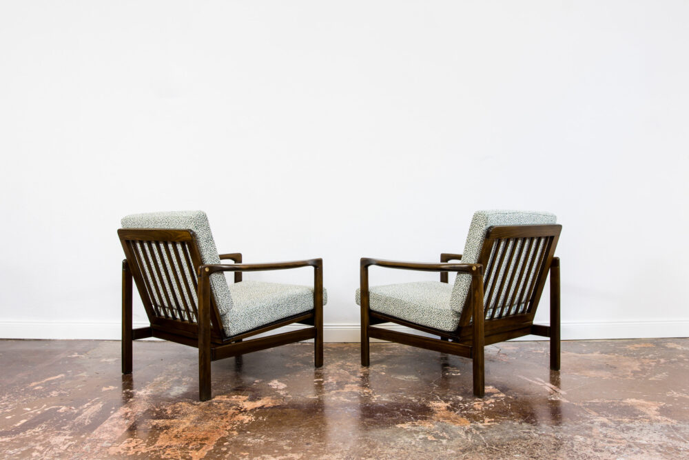 Pair of armchairs, B-7522 by Zenon Bączyk, Poland, 1960’s