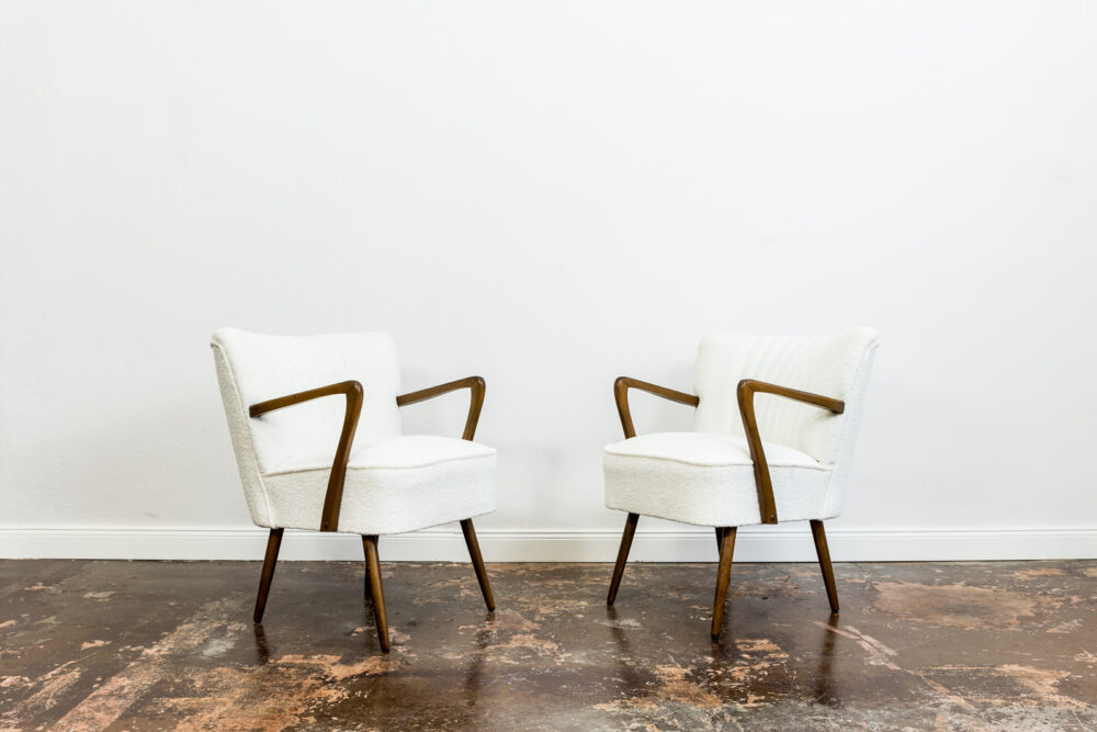 Pair of vintage cocktail chairs, Germany, 1950's