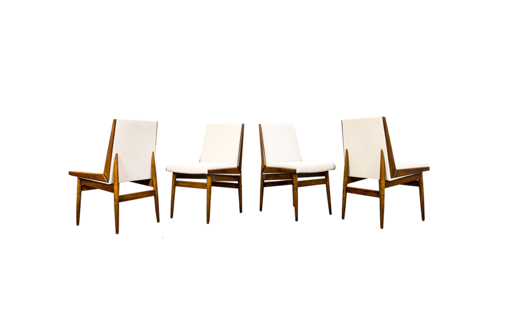 Set of 4 vintage dining chairs, Germany, 1970's