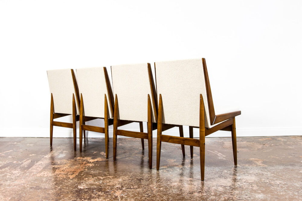 Set of 4 vintage dining chairs, Germany, 1970's