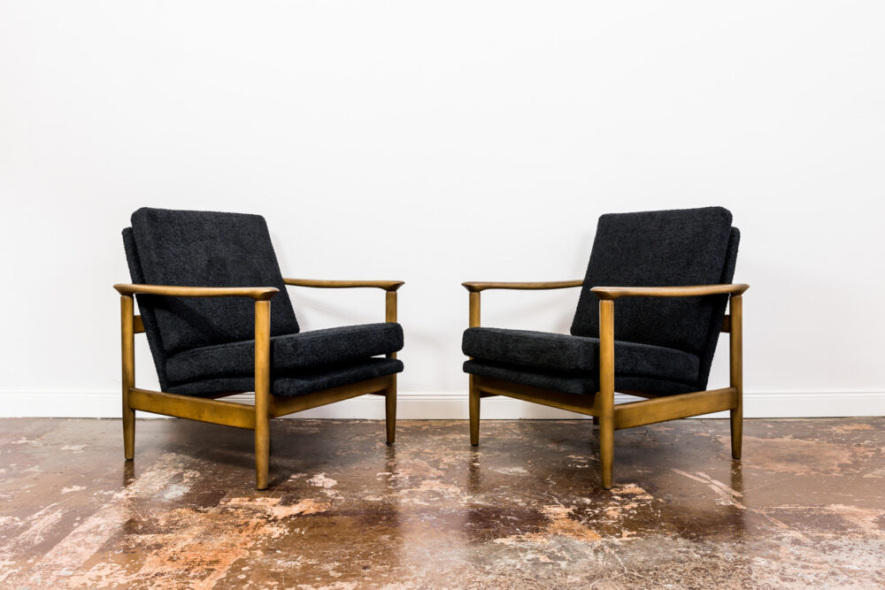 Pair of armchairs GFM-142 By Edmund Homa, GFM, Poland, 1960’s