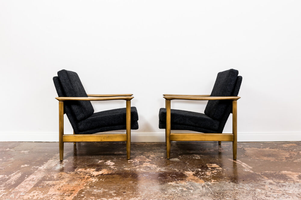 Pair of armchairs GFM-142 By Edmund Homa, GFM, Poland, 1960’s