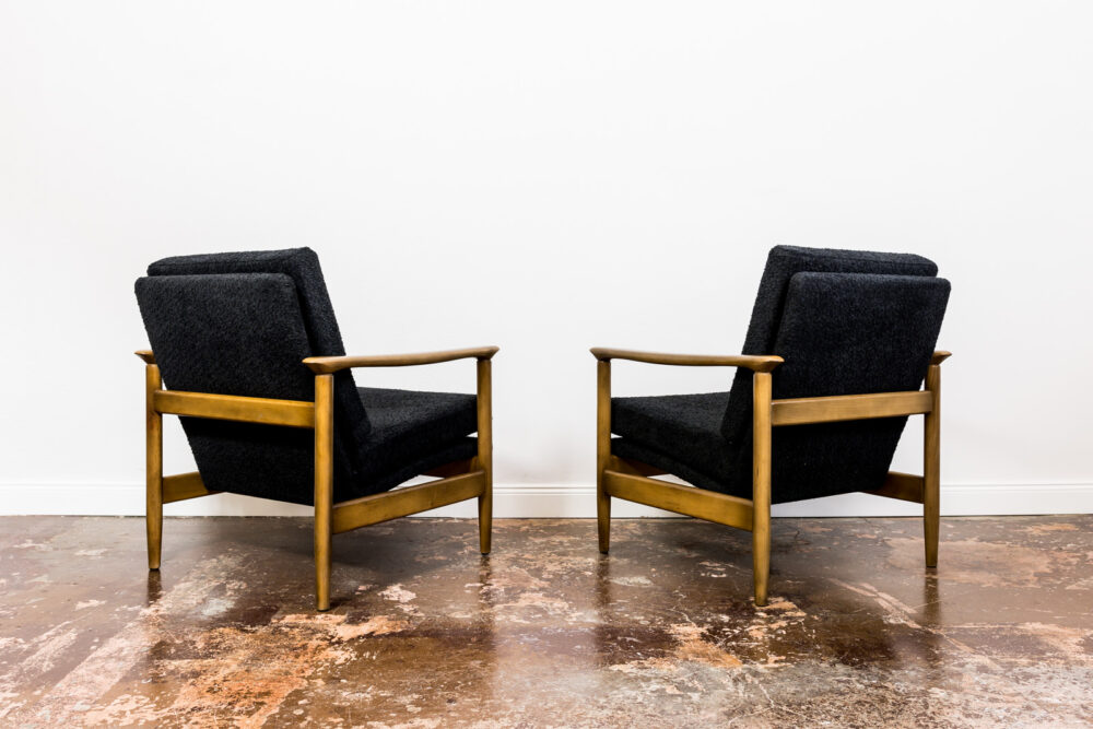 Pair of armchairs GFM-142 By Edmund Homa, GFM, Poland, 1960’s