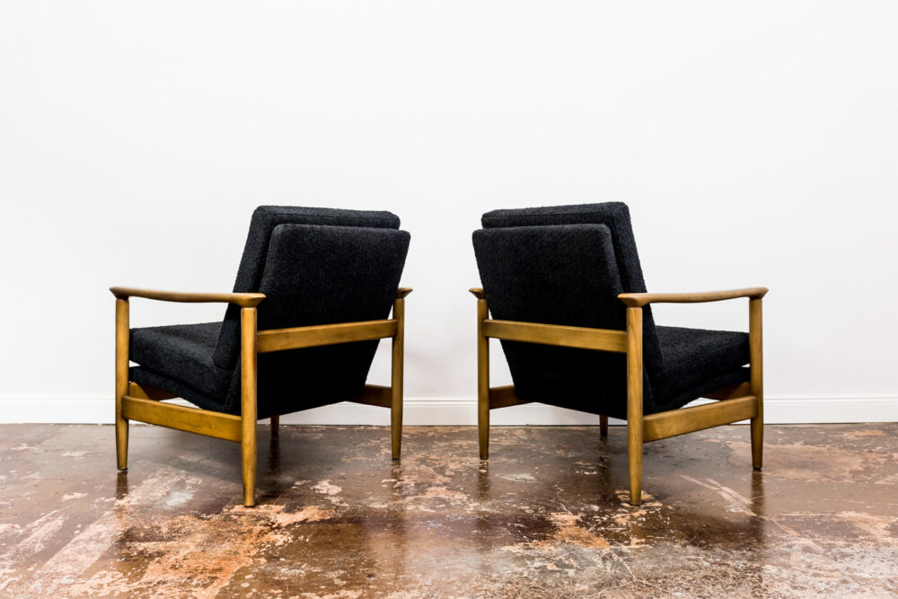 Pair of armchairs GFM-142 By Edmund Homa, GFM, Poland, 1960’s