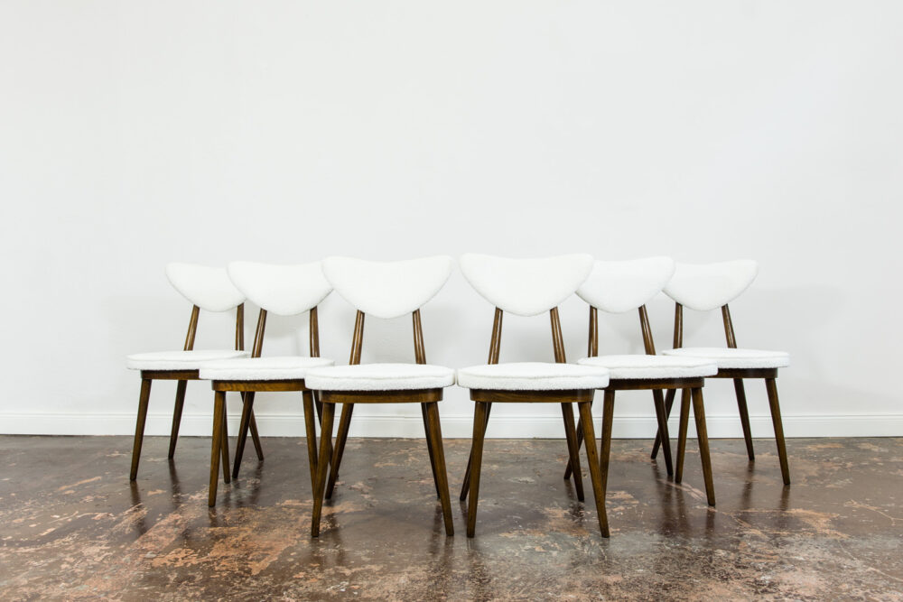 Set Of 6 Chairs No 124 By H & J Kurmanowicz, Poland, 1950’s