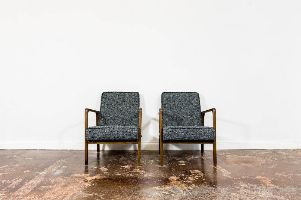 Pair of armchairs 04-B, Bydgoskie Fabryki Mebli, Poland, 1960's