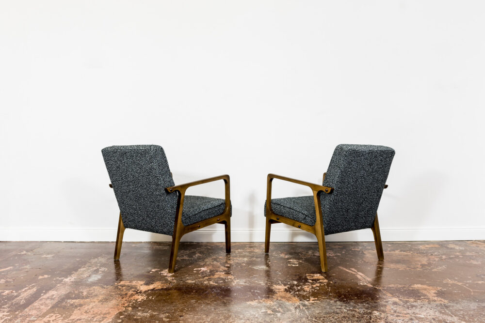 Pair of armchairs 04-B, Bydgoskie Fabryki Mebli, Poland, 1960's