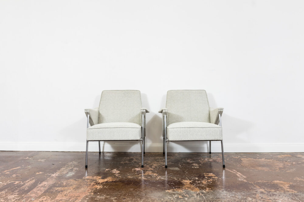 Pair of "Bat" Armchairs by Wchód Zadziele, Poland, 1960's