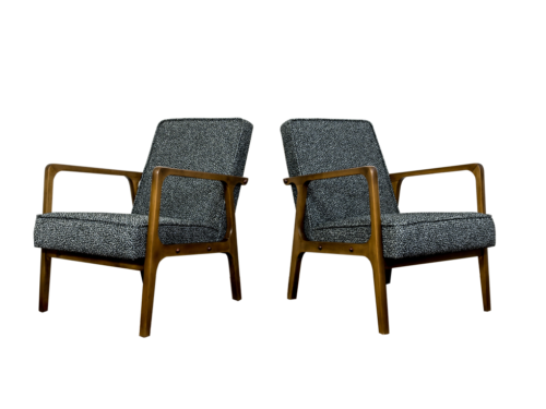 Pair of armchairs 04-B, Bydgoskie Fabryki Mebli, Poland, 1960's