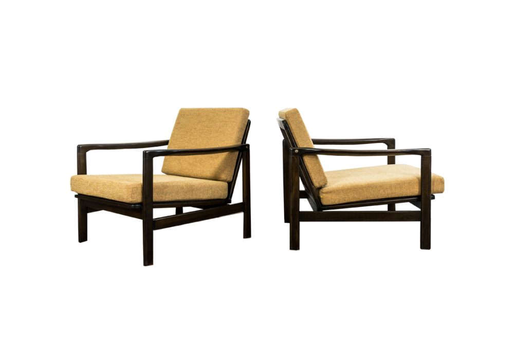 Pair of armchairs, B-7522 by Zenon Bączyk, Poland, 1960's