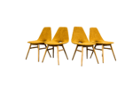 Set of 4 Erika Chairs by Judit Burian, Hungary, 1959