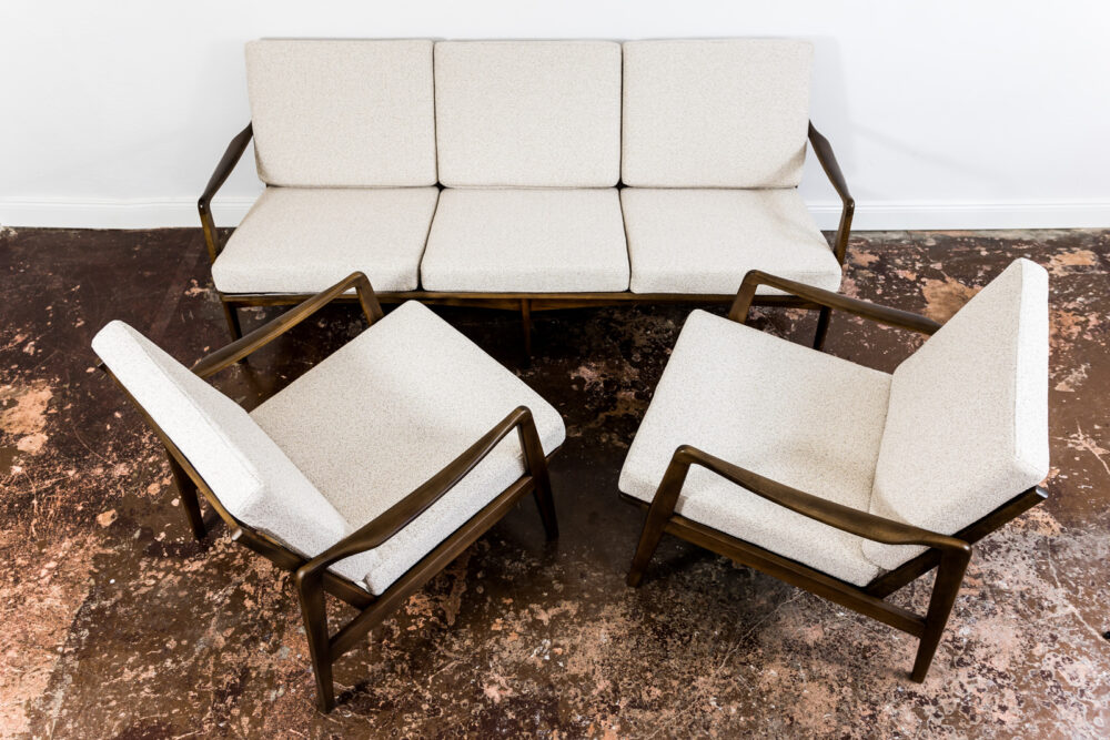 Living room set of 3, Yugoslavia, 1960's