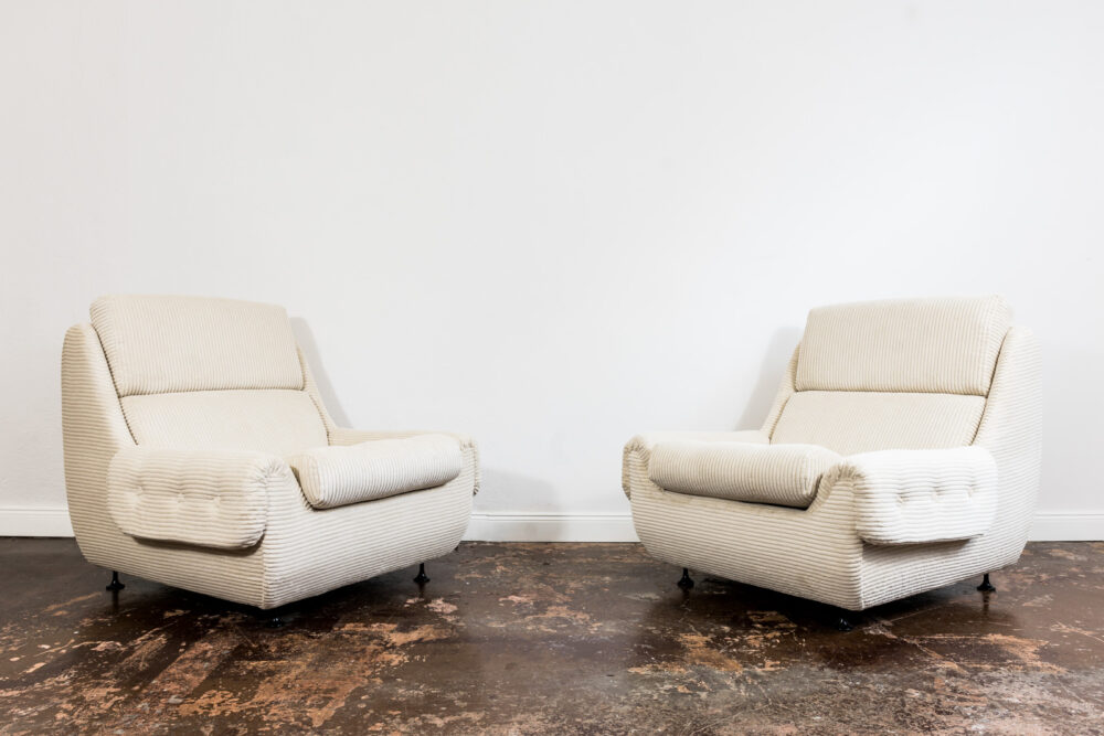 Pair of Mid-century lounge chairs, Jitona, Czechoslovakia, 1970's