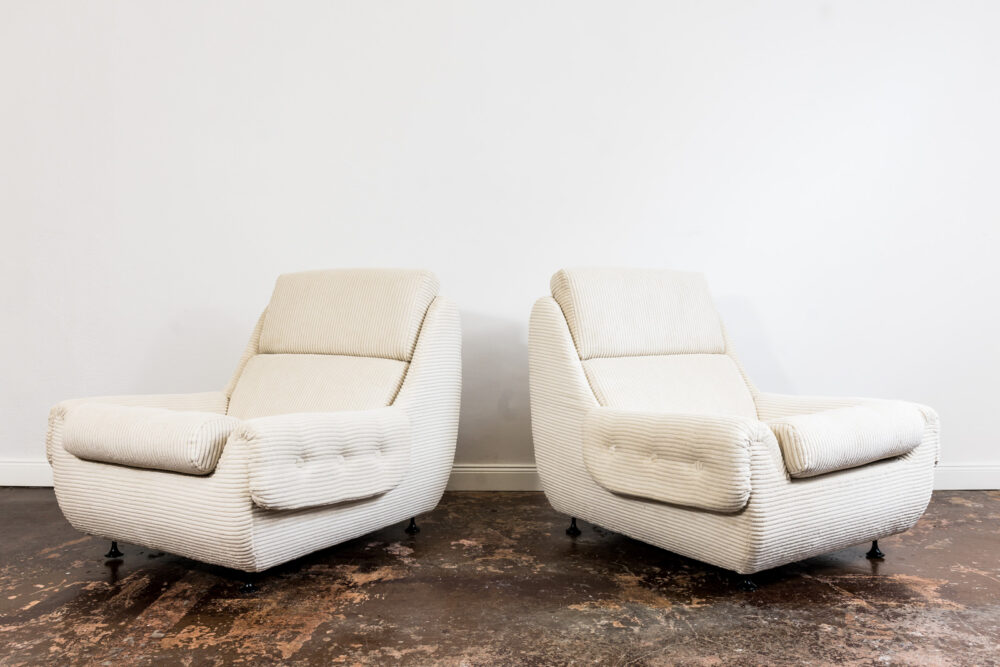 Pair of Mid-century lounge chairs, Jitona, Czechoslovakia, 1970's