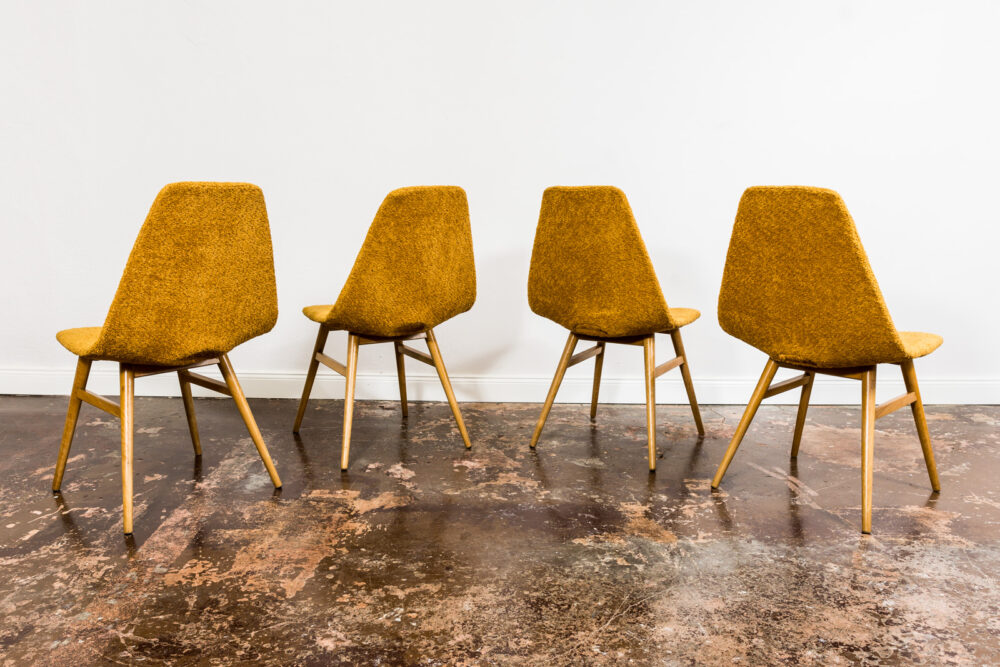 Set of 4 Erika Chairs by Judit Burian, Hungary, 1959