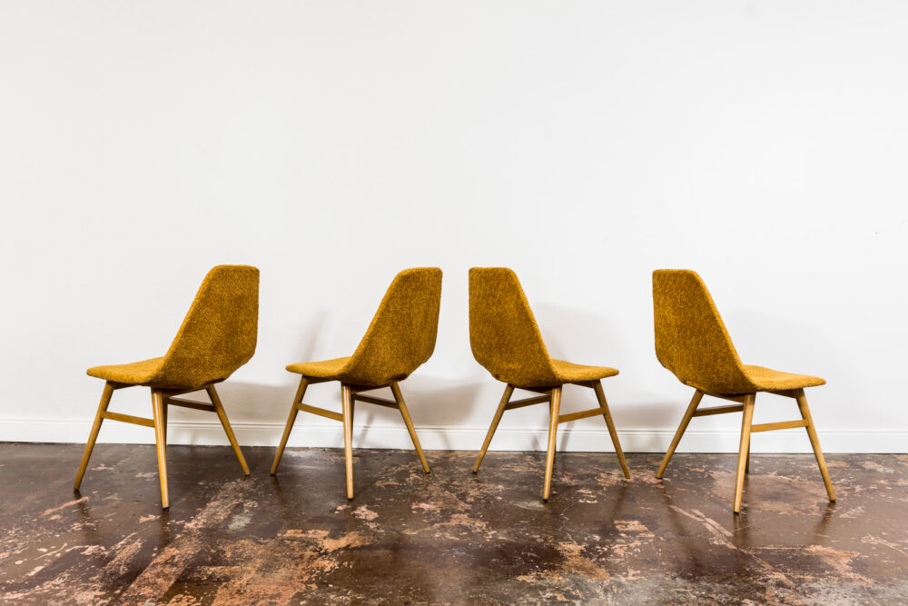 Set of 4 Erika Chairs by Judit Burian, Hungary, 1959