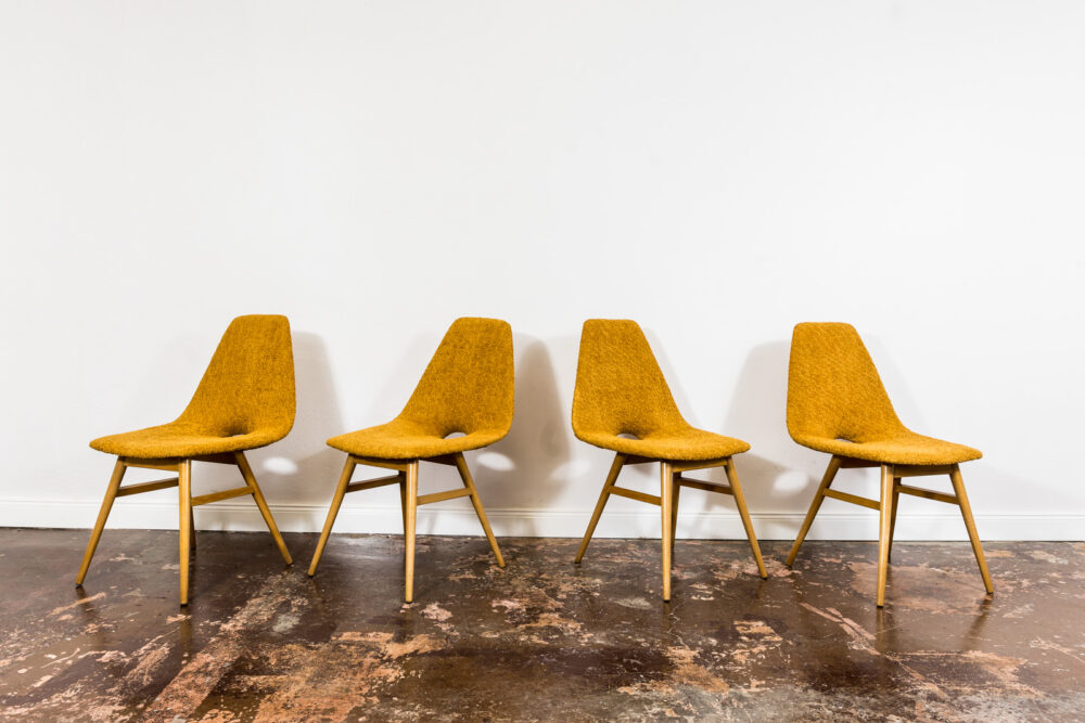 Set of 4 Erika Chairs by Judit Burian, Hungary, 1959