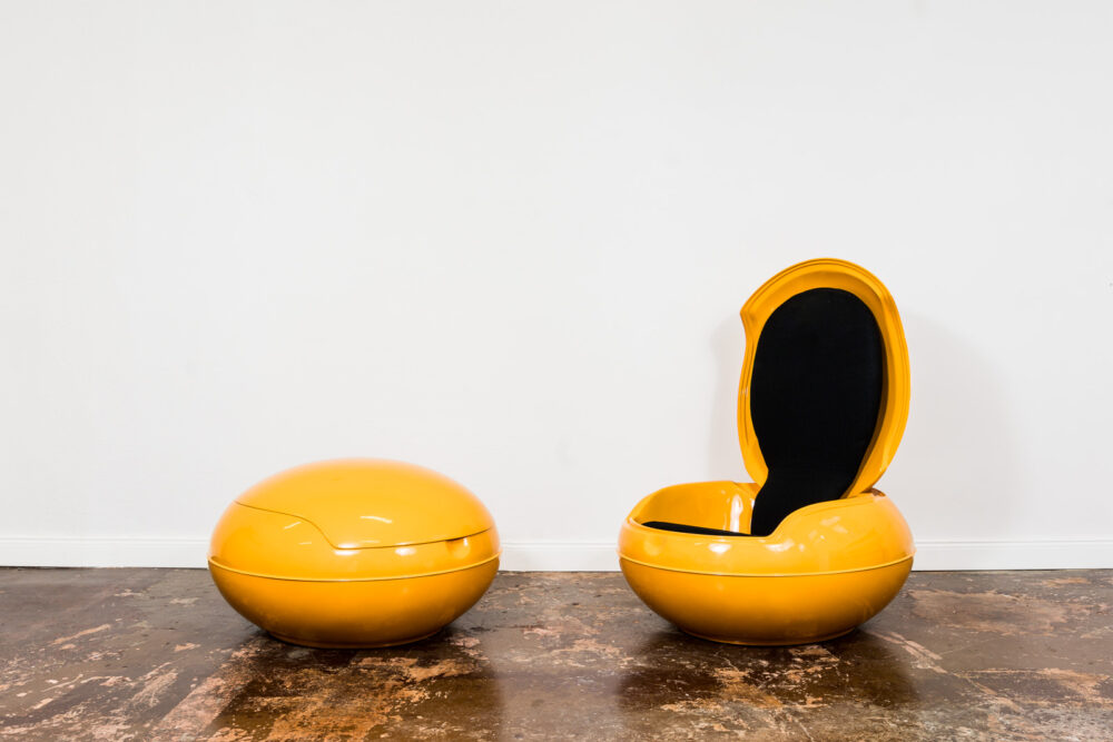 Pair of Space Age, Garden Egg Chairs by Peter Ghyczy,  Germany, 1970's