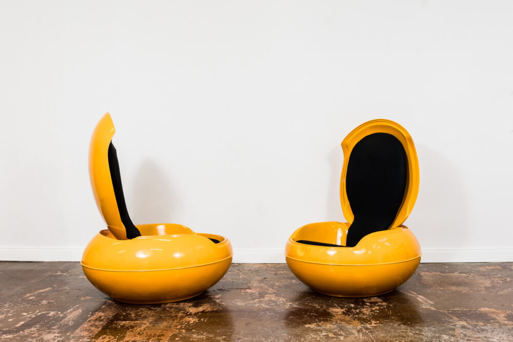 Pair of Space Age, Garden Egg Chairs by Peter Ghyczy,  Germany, 1970's