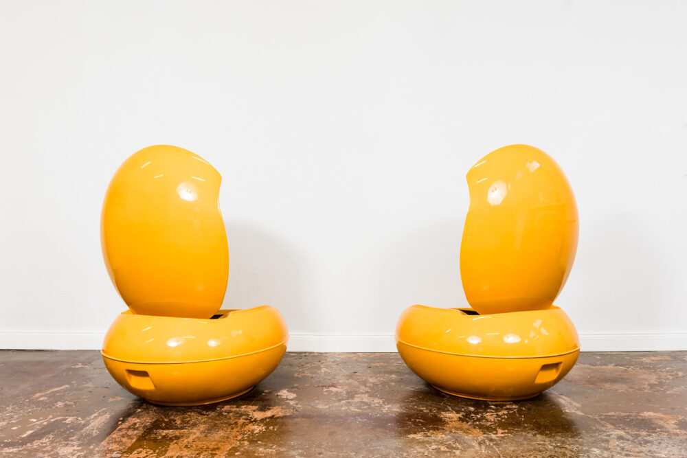 Pair of Space Age, Garden Egg Chairs by Peter Ghyczy,  Germany, 1970's