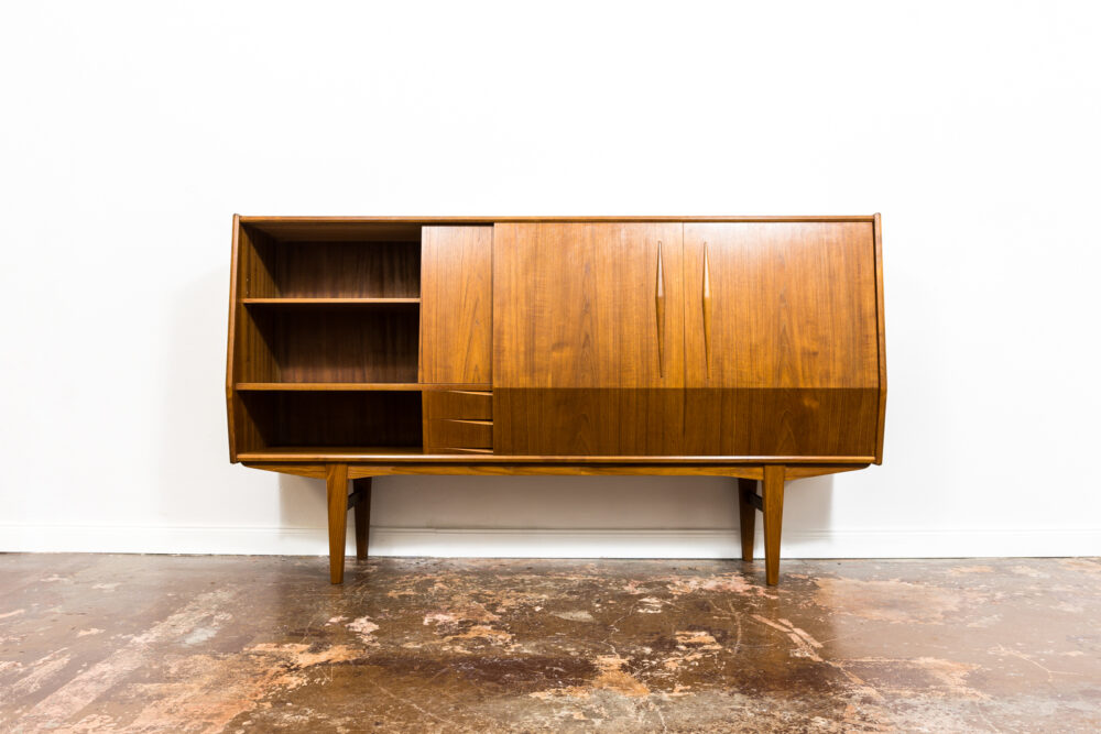 Teak highboard, Denmark, 1960's