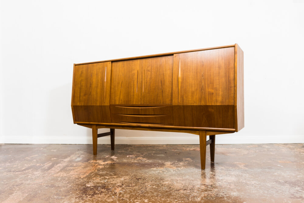 Teak highboard, Denmark, 1960's