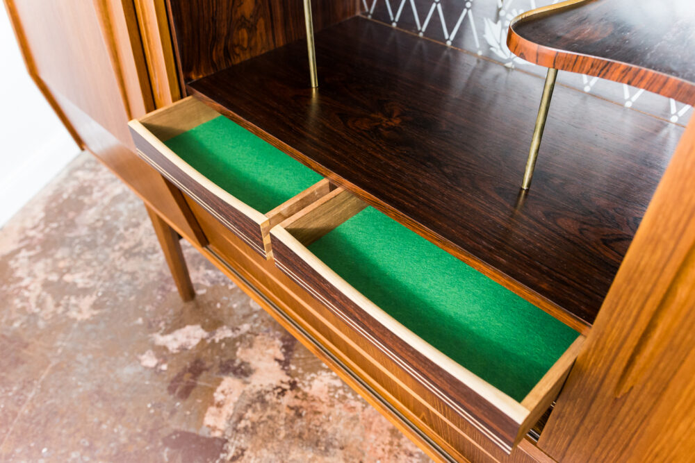 Teak highboard, Denmark, 1960's